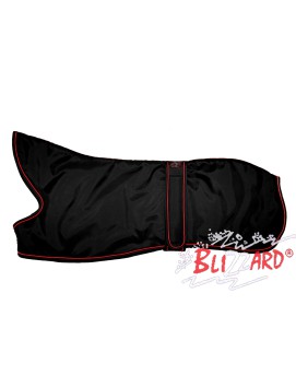 22" Black Lurcher Blizzard® Coat With Red Piping